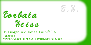 borbala weiss business card